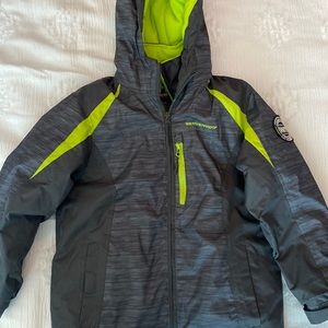 Weatherproof Small Boys Gray and Green Warm Jacket